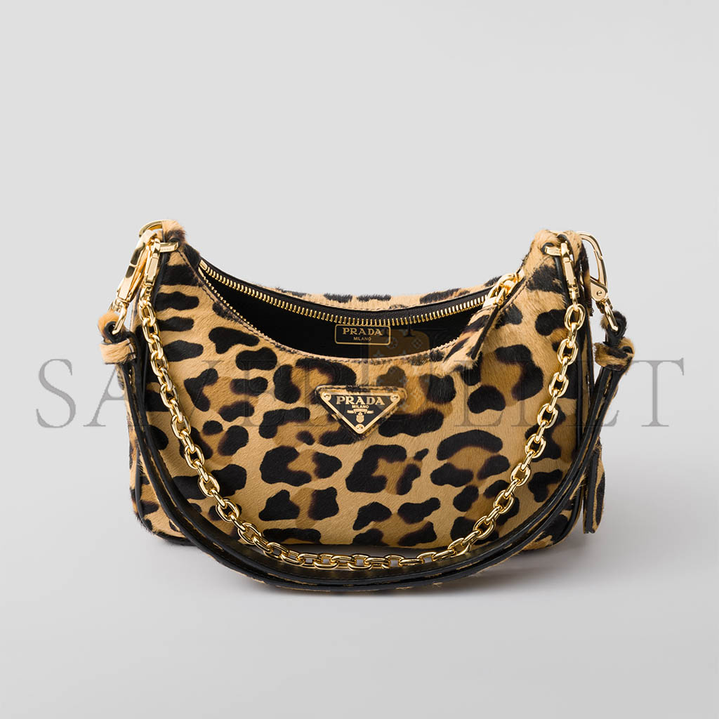 PRADA RE-EDITION PRINTED LEATHER MINI-BAG 1BC204 (22*18*6cm)